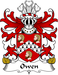 Welsh Coat of Arms for Owen (of Caernarfonshire)