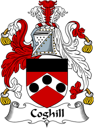 English Coat of Arms for the family Coghill