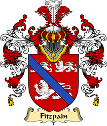 Welsh Family Coat of Arms (v.25) Fitzpain (of Llanfair, Monmouthshire)