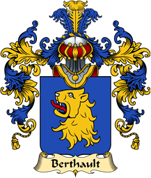 French Family Coat of Arms (v.25) Berthault