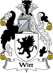 English Coat of Arms for the family Witt