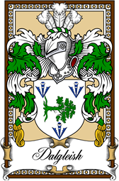 Scottish Coat of Arms Bookplate for Dalgleish