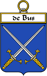 French Coat of Arms Badge for De Bus