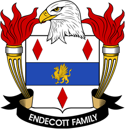 Coat of arms used by the Endecott family in the United States of America