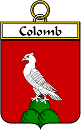 French Coat of Arms Badge for Colomb