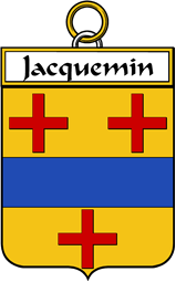 French Coat of Arms Badge for Jacquemin