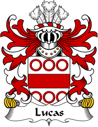 Welsh Coat of Arms for Lucas (of Hill, Gower)