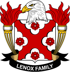Coat of arms used by the Lenox family in the United States of America