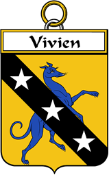 French Coat of Arms Badge for Vivien