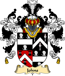 Welsh Family Coat of Arms (v.25) Johns (Sir Hugh, of Swansea)