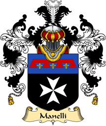 Italian Family Coat of Arms (v.25a) Manelli