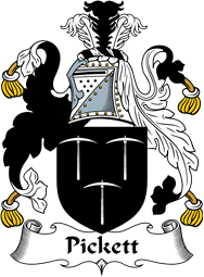 English Coat of Arms for the family Pickett