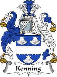English Coat of Arms for the family Kenning