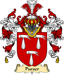 English Family Coat of Arms (v.25) Purser