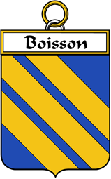 French Coat of Arms Badge for Boisson
