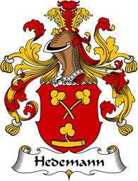 German Wappen Coat of Arms for Hedemann