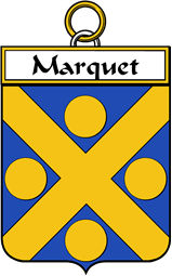French Coat of Arms Badge for Marquet