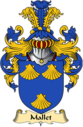 English Coat of Arms (v.23) for the family Mallet