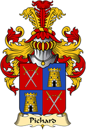 French Family Coat of Arms (v.23) for Pichard