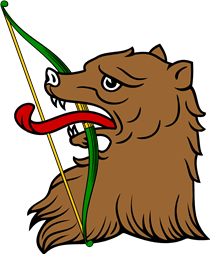 Bear Head Holding Bow