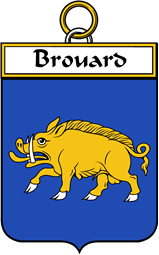 French Coat of Arms Badge for Brouard