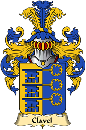 French Family Coat of Arms (v.23) for Clavel