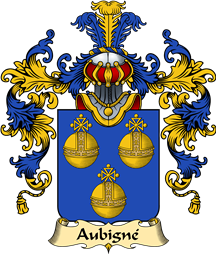 French Family Coat of Arms (v.25) Aubigné