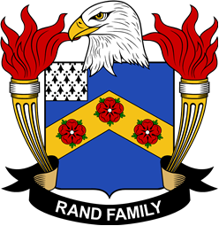 Coat of arms used by the Rand family in the United States of America