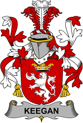 Irish Coat of Arms for Keegan or Egan