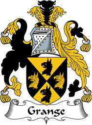 English Coat of Arms for the family Grange