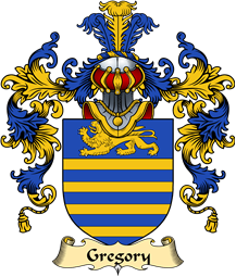 Irish Family Coat of Arms (v.25a) Gregory