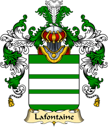 French Family Coat of Arms (v.25) Lafontaine