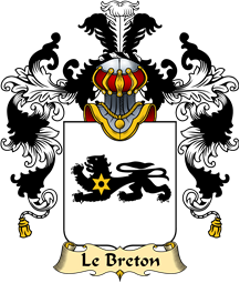 French Family Coat of Arms (v.25) Le Breton (Breton Le)
