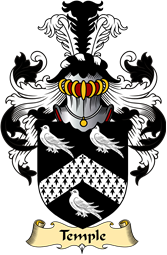 English Coat of Arms (v.23) for the family Temple