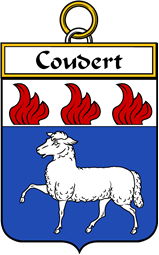 French Coat of Arms Badge for Coudert