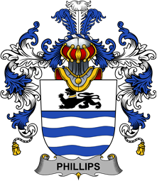 Irish Family Coat of Arms (v.25b) Phillips