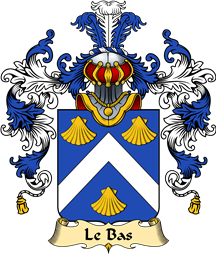 French Family Coat of Arms (v.25) Bas (le)