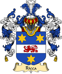 Italian Family Coat of Arms (v.25a) Ricca