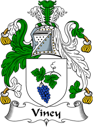 English Coat of Arms for the family Viney