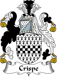 English Coat of Arms for the family Crispe