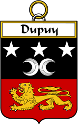 French Coat of Arms Badge for Dupuy