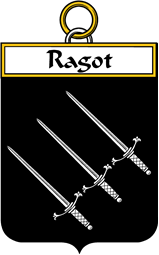 French Coat of Arms Badge for Ragot