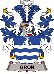 Coat of arms used by the Danish family Grön