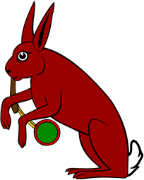 Hare Playing the Bagpipes