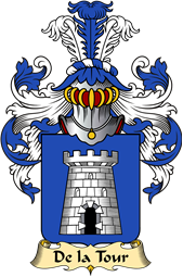 French Family Coat of Arms (v.23) for Tour ( de la)