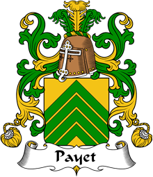 Coat of Arms from France for Paillet or Payet