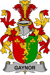 Irish Coat of Arms for Gaynor or McGaynor
