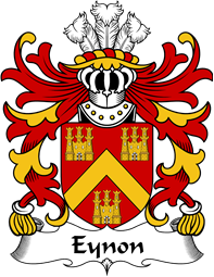 Welsh Coat of Arms for Eynon (of Norchard, Pembrokeshire)