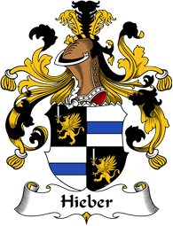German Wappen Coat of Arms for Hieber