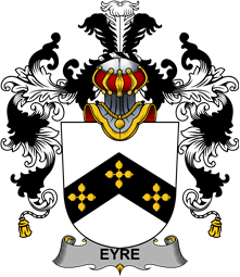 Irish Family Coat of Arms (v.25b) Eyre